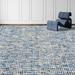 Blue/Gray 108 x 72 x 0.25 in Area Rug - Bokara Rug Co, Inc. High-Quality Hand-Knotted Blue/Gray/Beige Area Rug Viscose/ | Wayfair HDLMHB960BLMU6090