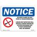 SignMission OSHA Notice - No Open Flames Or Hot Work In Sign w/ Symbol | Heavy Duty Plastic in Black/Blue/White | 12 H x 18 W x 0.1 D in | Wayfair