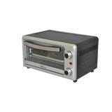 Premium Levella 4-slice .5 Cu. Ft. Toaster Oven w/ Bake, Broil & Toast Function Aluminum in Gray | Wayfair PTO101