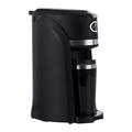 Premium Levella Premium 2-in-1 Grind & Brew 3-cup On-the-go Coffee Maker w/ Travel Mug Plastic in Black | 12.67 H x 10.04 W x 6.29 D in | Wayfair