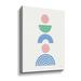 Corrigan Studio® Minimalist Boho I Pastel Gallery Wrapped Canvas Canvas, Wood in Blue/Green/Pink | 18 H x 14 W x 2 D in | Wayfair