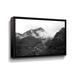 Loon Peak® North Cascades I Gallery Wrapped Floater-Framed Canvas Canvas, Faux Fur in Black/Gray/White | 12 H x 18 W x 2 D in | Wayfair