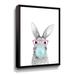 Trinx Bubble Gum Bunny Gallery Wrapped Canvas in Blue/Gray/Pink | 10 H x 8 W in | Wayfair BA5A3837E24B4475B9CB70136354D7E3