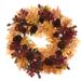 The Holiday Aisle® Autumn Leaves 24" Polyester Wreath in Brown/Orange/Red | 24 H x 24 W x 8 D in | Wayfair 4CBC0F26CF854F01B28F9E5556E3F60D