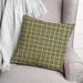 East Urban Home Square Throw Cushion Polyester in Green | 18 H x 18 W x 1.5 D in | Wayfair 1FC1537DB472425D9736228CBBC53B95