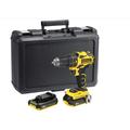 Perceuse Visseuse Sans fil Brushless 18V 2 Batteries Lithium-ion 2.0 Ah Stanley fatmax Chargeur