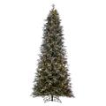 Vickerman 692530 - 5.5' x 36" Artificial Frosted Slim Douglas Fir 700 Warm White LED Lights Christmas Tree (K224558LED)