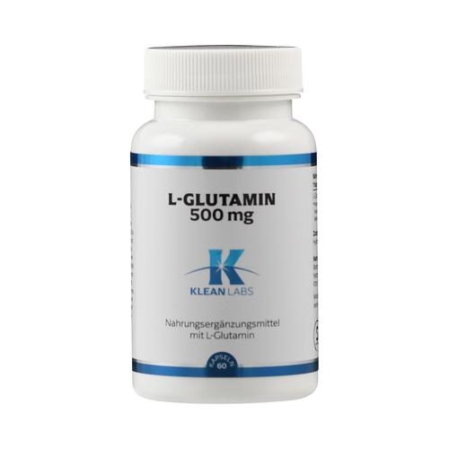 L-Glutamin 500 mg Klean Labs Kapseln 60 St