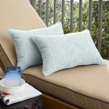 Humble + Haute Griffen Snowy Indoor/Outdoor Corded Lumbar Pillows (Set of 2)