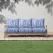 Humble + Haute Blue and White Stripe Indoor/Outdoor Corded Pillow and Cushion Sofa Set