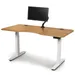 Copeland Furniture Invigo Ergonomic Sit-Stand Desk with Monitor Arm - 3060-RRC-EE-75-W-G-M-P-N-N-N
