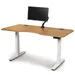 Copeland Furniture Invigo Ergonomic Sit-Stand Desk with Monitor Arm - 3060-RRC-EE-78-W-G-M-P-N-N-N