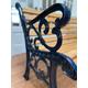 Cast Iron Garden Bench Furniture Midnight Blue