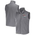 Men's NFL x Darius Rucker Collection by Fanatics Gray Denver Broncos Polar Fleece Full-Zip Vest