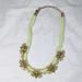 J. Crew Jewelry | J. Crew Rope Necklace With Gold Tone Charms | Color: Gold/Green | Size: Os