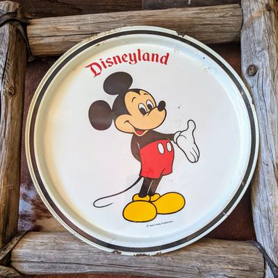 Disney Other | 1980 Vintage Disney Mickey Mouse Collectible Metal Tray | Color: White | Size: See Description