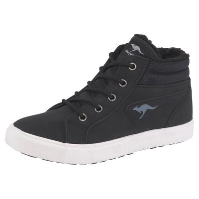 Sneaker KANGAROOS "KaVu I", Gr. 29, schwarz, Synthetik, sportlich, Schuhe, gefüttert