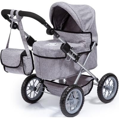 Puppenwagen BAYER "Trendy, grau" grau Kinder mit Wickeltasche