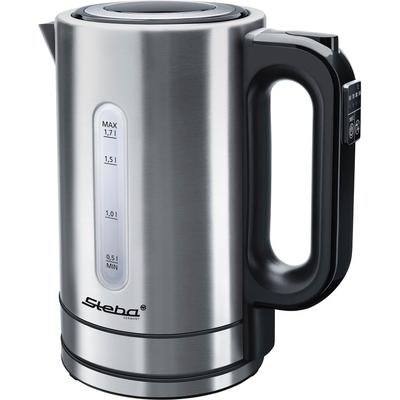 STEBA Wasserkocher "WK 21 INOX", silber (edelstahlfarben), B:22cm H:24cm T:14cm, Wasserkocher
