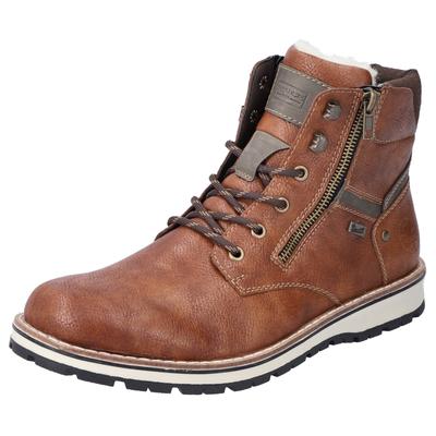 Winterboots RIEKER, Herren, Gr. 40, braun, Nubuklederimitat, sportlich, Schuhe, mit komfortabler Rieker TEX-Ausstattung,