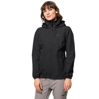 Funktionsjacke JACK WOLFSKIN "STORMY POINT 2L JKT W", Damen, Gr. XXL, schwarz, Obermaterial: 100% Polyester. Netzfutter: 100% Polyester, sportlich, klassisch hüftlang, hoch geschlossener Ausschnitt, Langarm Bündchen, Jacken, mit verstaubarer Kapuze,... Image