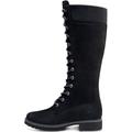 Schnürstiefel TIMBERLAND "Women's Premium 14in WP B" Gr. 41, schwarz (black, nubuck) Schuhe Schnürstiefeletten