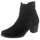 Schnürstiefelette GABOR "Palma" Gr. 38, schwarz Damen Schuhe Reißverschlussstiefeletten mit Innenreißverschluss