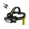 Nitecore HC68 Luminus SST-40-W LEDs Rechargeable Focusable Headlamp 18650 White 2000 Lumens Black 6952506407125