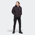 Outdoorjacke ADIDAS SPORTSWEAR "HELIONIC HOODED DAUNENJACKE" Gr. M, schwarz (black) Herren Jacken Outdoorjacken