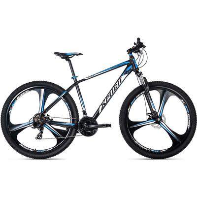 Mountainbike KS CYCLING "Xplicit" Fahrräder Gr. 48 cm, 29 Zoll (73,66 cm), schwarz (schwarz, blau) Hardtail