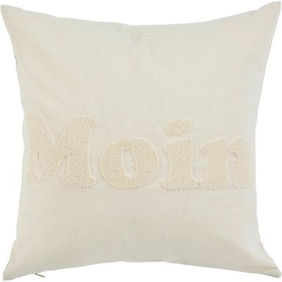 Kissenhülle DONE. "Moin", beige (natur), B:45cm L:45cm, Baumwolle, Obermaterial: 100% Baumwolle, Kissenbezüge, Kissenhülle aus feinem Canvas-Stoff, mit besonders weichem Motiv Image