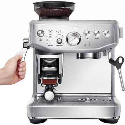 SAGE Espressomaschine "the Barista Express™ Impress", silber (gebürsteter edelstahl), 2 Tasse(n), Kaffeemaschinen, Siebträger Image