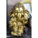 Bungalow Rose Hindu Elephant God Baby Ganesha Figurine Resin in Yellow | 5 H x 3.5 W x 3.5 D in | Wayfair 54ABBF7D89564FBF8B27DA4620319E72