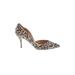 J.Crew Heels: Slip-on Stilleto Edgy Brown Animal Print Shoes - Women's Size 6 1/2 - Pointed Toe
