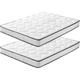 Matelas Lot 2 140x190cm Matelas Memoire de Forme Luxe Matelas de Lit d'Adulte et d'enfant Épaisseur