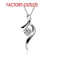 Collier pendentif patient illac en argent regardé 925 pour femme bijoux fantaisie rond cristal