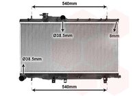 VAN WEZEL Kühler, Motorkühlung 51002050 für Subaru Image