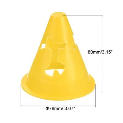 Agility Cones 25 Pack Sports Cones Training Marker with Exercise Holes