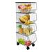 4-Layer Fruit Vegetable Basket Rack Stand Kitchen Storage - 10.6''*15.7''*38.8''