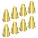 Pull Cord End, Blind Cord Metal Bead Light Conical Shape Pull End for Lamp,8pcs - Gold Tone