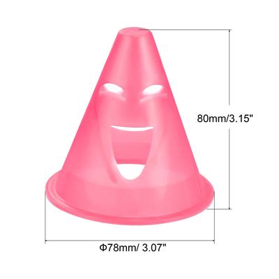 Agility Cones, 50 Pack Sports Cones Training Marker w Expression Holes