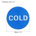 Self Stick Hot/Cold Water Label, Acrylic Sticker Sign for Faucet Sinks