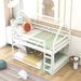 Contemporary Style Twin over Twin Low Bunk Bed, House Bed with Ladder