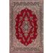 Red Kerman Persian Vintage Area Rug Living Room Handmade Wool Carpet - 9'9" x 13'4"