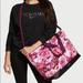 Victoria's Secret Bags | Nwt Victoria’s Secret Quilted Floral Nylon Weekender Tote Bag | Color: Black/Pink | Size: Os