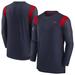 Men's Nike Navy New England Patriots Sideline Tonal Logo Performance Player Long Sleeve T-Shirt