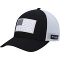 Men's Columbia PFG Black Fish Flag Mesh Flex Hat