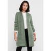 Longstrickjacke ONLY "ONLJADE L/S CARDIGAN KNT NOOS", Damen, Gr. M (38), grün (colorot granite grün melang), Grobstrick, Obermaterial: 81% Polyacryl, 19% Polyester, meliert, casual, ca. Mitte Oberschenkel, Langarm, Strickjacken