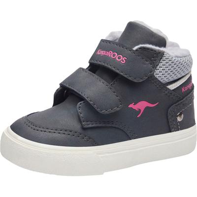 Sneaker KANGAROOS "KaVu Primo V", Gr. 22, blau (blau, pink), Synthetik, Textil, sportlich, Schuhe, mit Klettverschluss