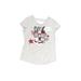 Justice Short Sleeve T-Shirt: Gray Tops - Kids Girl's Size 6